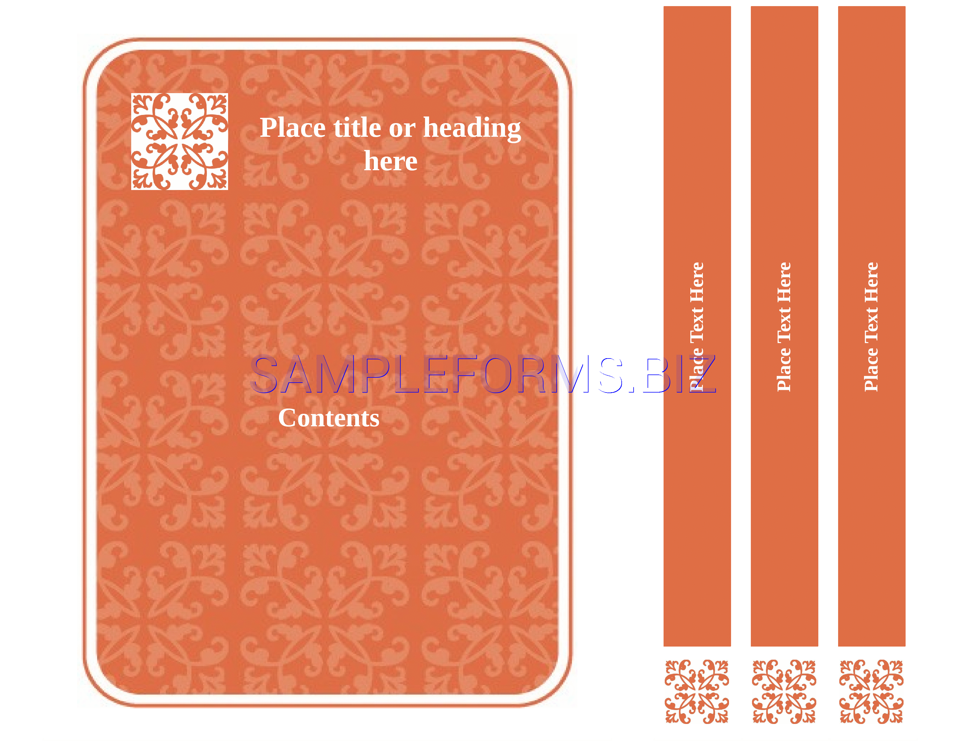 Preview free downloadable Binder Cover Templates 3 in PDF (page 1)